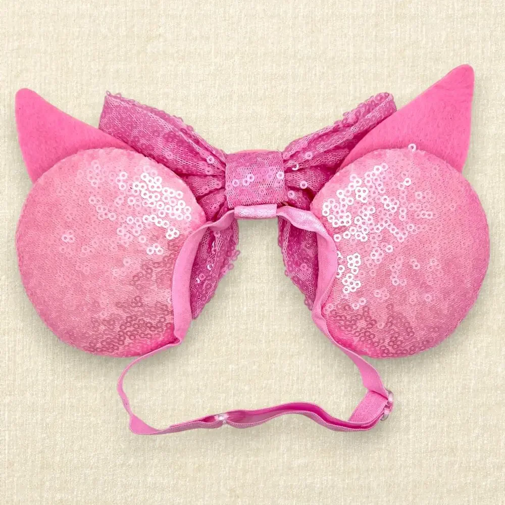 Elastic Pink Piglet Winnie the Pooh Minnie Ears | Disney-Inspired Mouse Ears
